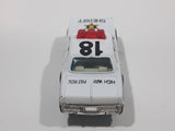 1980s Yatming Dodge Monaco Sheriff Highway Patrol 18 Police Cop White Black Die Cast Toy Car Emergency Rescue Vehicle