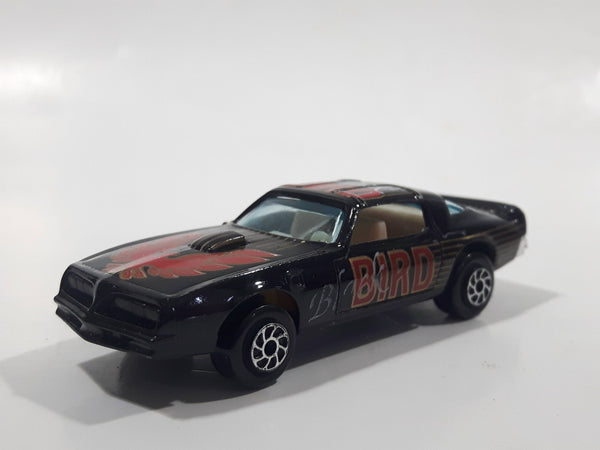 Vintage Yatming No. 1060 Pontiac Trans-Am Firebird Black Die Cast Toy Muscle Car Vehicle with Opening Doors