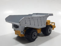 Majorette No. 274 Benne Carriere Quarry Super Dump Truck 1/100 Scale Yellow Grey  Die Cast Toy Car Vehicle
