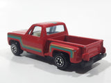 1980s Yatming Chevy Stepside Red Pickup Truck No. 1601 Die Cast Toy Car Vehicle - Made in China