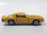 Vintage Yatming Chevy Camaro Z28 Yellow No. 1077 Die Cast Toy Muscle Car Vehicle with Opening Doors