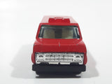 Vintage Yatming No. 1501 Ford Econoline E-150 Fire Brigade Red Van Die Cast Toy Car Emergency Rescue Vehicle
