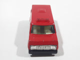 Vintage Yatming No. 1501 Ford Econoline E-150 Fire Brigade Red Van Die Cast Toy Car Emergency Rescue Vehicle