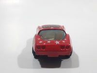 Yatming No. 1080 1980s Corvette Stingray Red #80 Dream Team Die Cast Toy Car Vehicle with Opening Doors