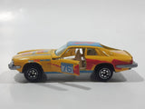 Yatming No. 1076 Jaguar XJS Grand Tourer #76 Man Made Machine Yellow Die Cast Toy Car Vehicle with Opening Doors