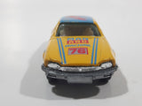 Yatming No. 1076 Jaguar XJS Grand Tourer #76 Man Made Machine Yellow Die Cast Toy Car Vehicle with Opening Doors