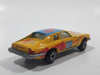 Yatming No. 1076 Jaguar XJS Grand Tourer #76 Man Made Machine Yellow Die Cast Toy Car Vehicle with Opening Doors