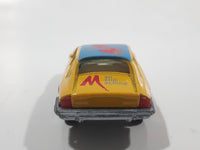 Yatming No. 1076 Jaguar XJS Grand Tourer #76 Man Made Machine Yellow Die Cast Toy Car Vehicle with Opening Doors