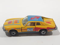 Yatming No. 1076 Jaguar XJS Grand Tourer #76 Man Made Machine Yellow Die Cast Toy Car Vehicle with Opening Doors