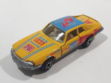 Yatming No. 1076 Jaguar XJS Grand Tourer #76 Man Made Machine Yellow Die Cast Toy Car Vehicle with Opening Doors