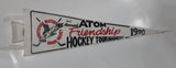 1990 3rd Annual Atom Friendship Hockey Tournament Abbotsford Matsqui Minore Hockey Hawks Full Size Felt Pennant 26" Long