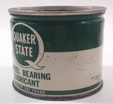 Vintage Quaker State Wheel Bearing Lubricant Net Weight One Pound Metal Can No Lid