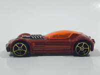 2012 Hot Wheels Ballistik Metallic Red Die Cast Toy Car Vehicle