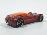 2012 Hot Wheels Ballistik Metallic Red Die Cast Toy Car Vehicle