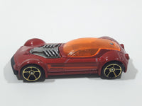 2012 Hot Wheels Ballistik Metallic Red Die Cast Toy Car Vehicle