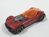 2012 Hot Wheels Ballistik Metallic Red Die Cast Toy Car Vehicle