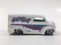 1998 Hot Wheels First Editions Dairy Delivery Truck White Die Cast Toy Car Vehicle