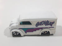 1998 Hot Wheels First Editions Dairy Delivery Truck White Die Cast Toy Car Vehicle