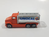 1996 Hot Wheels Tank Truck Unocal 76 Orange and Chrome Die Cast Toy Car Vehicle