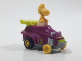Vintage 1989 Peanuts Gang Pop Mobiles United Features Syndicate Woodstock Bird Character Plastic Toy Car Vehicle McDonald's Happy Meals Not Working