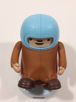 2010 McDonald's 2010 Vancouver Winter Olympic Games Quatchi Luge 2 1/2" Tall Plastic Toy