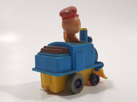 1989 Peanuts Charlie Brown Cartoon Character in Pullback Motorized Friction Toy Train Vehicle McDonald's Happy Meal Not Working