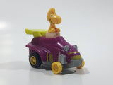 Vintage 1989 Peanuts Gang Pop Mobiles United Features Syndicate Woodstock Bird Character Plastic Toy Car Vehicle McDonald's Happy Meals Not Working