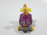 Vintage 1989 Peanuts Gang Pop Mobiles United Features Syndicate Woodstock Bird Character Plastic Toy Car Vehicle McDonald's Happy Meals Not Working