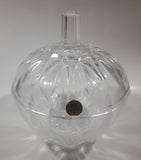 Vintage RCR Royal Crystal Rock Leaded Crystal Glass 7" Tall Lidded Candy Dish Made In Italy