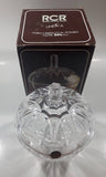 Vintage RCR Royal Crystal Rock Leaded Crystal Glass 7" Tall Lidded Candy Dish Made In Italy