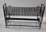 Black Metal Spice Rack and Paper Towel Holder