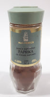 Vintage McCormick Fancy Imported Paprika Spice 4 1/2" Tall Glass Bottle