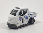 2016 Matchbox NYPD Police Parking "Meter Made" White Die Cast Toy Car Emergency Vehicle