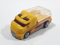 2010 Hot Wheels Rapid Response Ambulance Yellow Die Cast Toy Car Emergency Rescue Vehicle