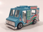 2014 Hot Wheels HW City Works Good Humor Truck Pizza Aqua Blue Catering Food Truck Die Cast Toy Car Vehicle