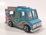 2014 Hot Wheels HW City Works Good Humor Truck Pizza Aqua Blue Catering Food Truck Die Cast Toy Car Vehicle