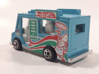 2014 Hot Wheels HW City Works Good Humor Truck Pizza Aqua Blue Catering Food Truck Die Cast Toy Car Vehicle