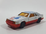 Vintage Corgi Ford Mustang Cobra White and Red Montreal Expos MLB Baseball Team White Die Cast Toy Car Vehicle with Opening Hatchback