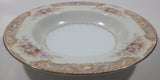 Vintage 1945 to 1952 Occupied Japan Noritake China Pink Flowers 8" Diameter Bowl Dish