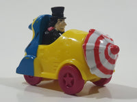 1991 McDonald's Batman Returns Penguin in Umbrella Roto-Roadster Car 3" Long Plastic Toy Figure Vehicle