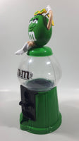 M&M's Ms Green Character Gumball Style Plastic Candy Dispenser 12" Tall