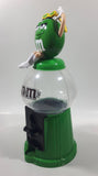 M&M's Ms Green Character Gumball Style Plastic Candy Dispenser 12" Tall