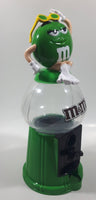 M&M's Ms Green Character Gumball Style Plastic Candy Dispenser 12" Tall