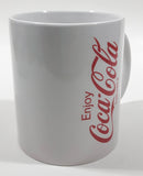 Enjoy Coca Cola Two Polar Bears Cuddling White 3 3/4" Tall Ceramic Coffee Mug Cup