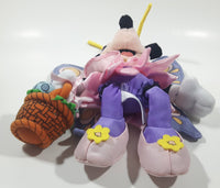 Disney Minnie Mouse Purple Butterfly with Easter Egg Basket 10" Tall Stuffed Plush Toy Character