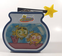 2004 Viacom Nickelodeon The Fairly Odd Parents Poof! Poof! Embossed Tin Metal Lunch Box with Star Magic Wand Handle