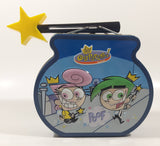 2004 Viacom Nickelodeon The Fairly Odd Parents Poof! Poof! Embossed Tin Metal Lunch Box with Star Magic Wand Handle