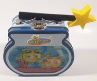 2004 Viacom Nickelodeon The Fairly Odd Parents Poof! Poof! Embossed Tin Metal Lunch Box with Star Magic Wand Handle