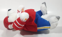 Very Hard To Find Coca Cola Polar Bear Ice Hockey Player 8" Tall Toy Stuffed Animal Plush Mascot Character