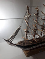 Vintage Estrellas Del Mar No. 212 German Clipper Deutschdlan Wood Tall Ship Model Large 33" Long